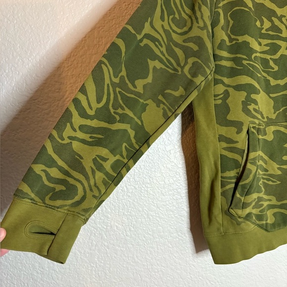Analog by Burton Camo Crux Hoodie Green Mens Medium - Picture 3 of 7